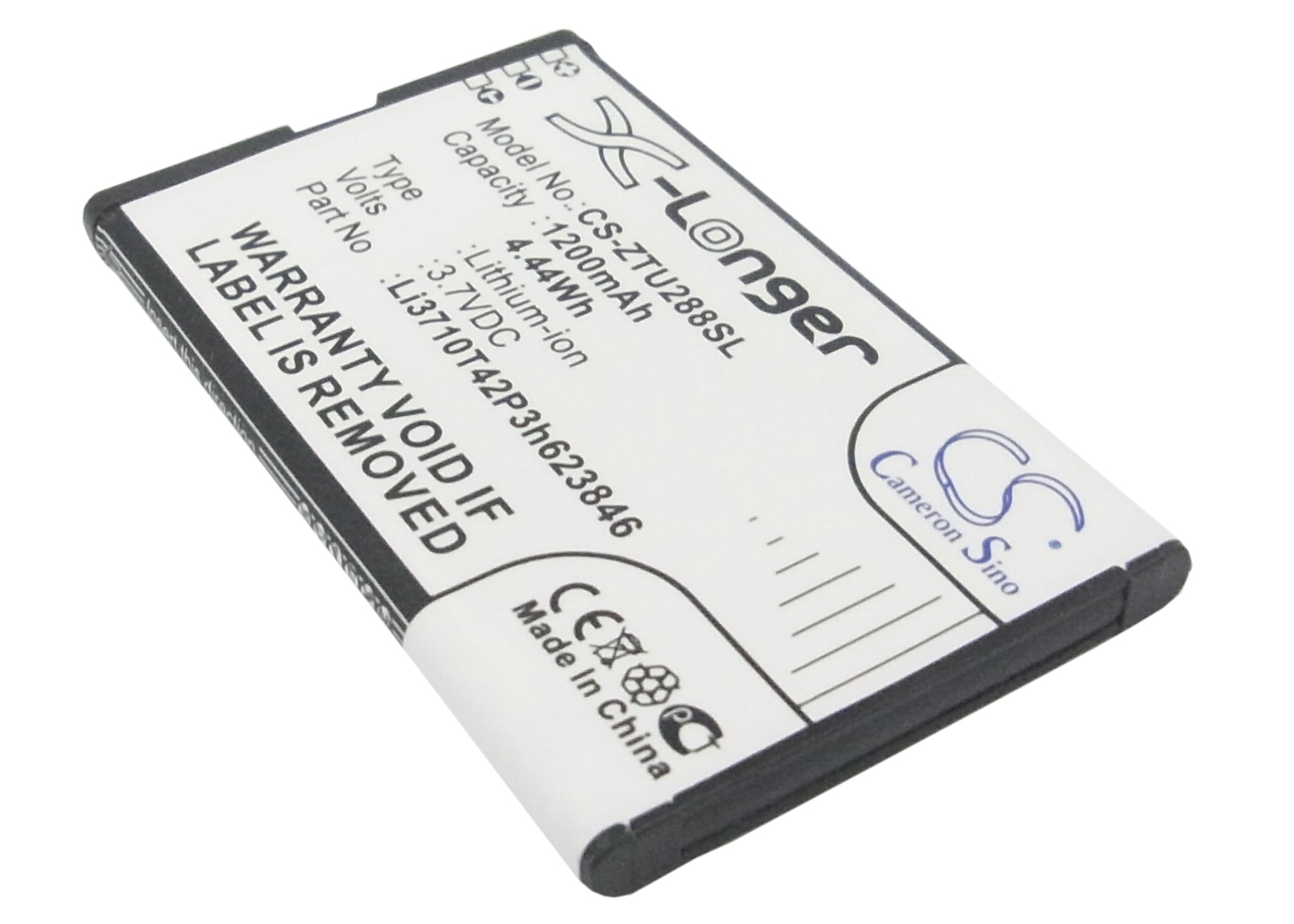 1200 mAh for ZTE Li3710T42P3h623846
