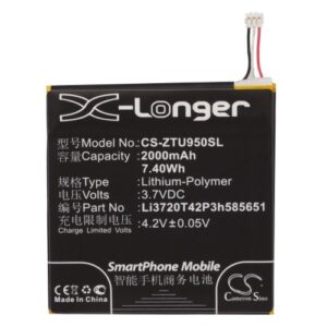 2000 mAh for ZTE Li3720T42P3h585651