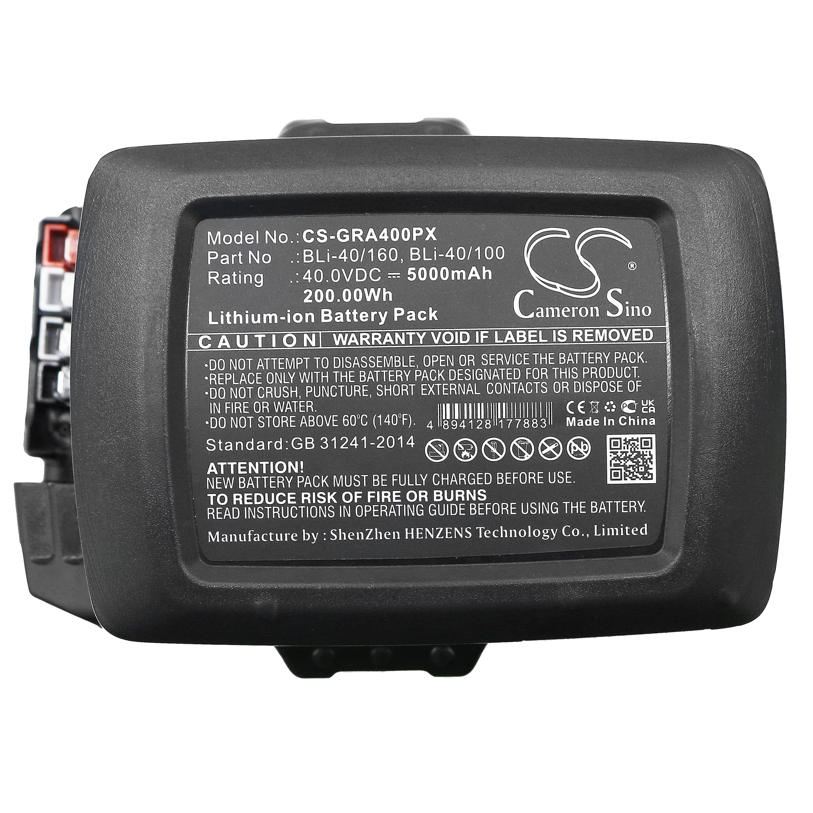 5000 mAh for Gardena 28311,9842,9843,9843-20,BLi-40/100,BLi-40/160