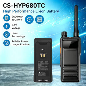 2600mAh Replacement Battery for Hytera BL2002 BP2002 HP600, HP602 HP605 HP680 HP682 HP685 Support IMPRES Type-C Port Charger