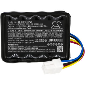 2500 mAh for Kress Mission,Mission KR100 Nano,Mission KR101E Nano,Mission Nano 600 KR101E,Mission Nano 600KR101E