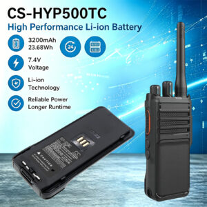 3200mAh Replacement Battery for Hytera HP565, HP505, HP500, HP560, HP660, HP505, BL2301-Ex, BP3005 Support with IMPRES Type-C Port Charger