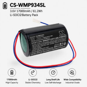 17000mAh Battery for WILPA2549A Water Meter
