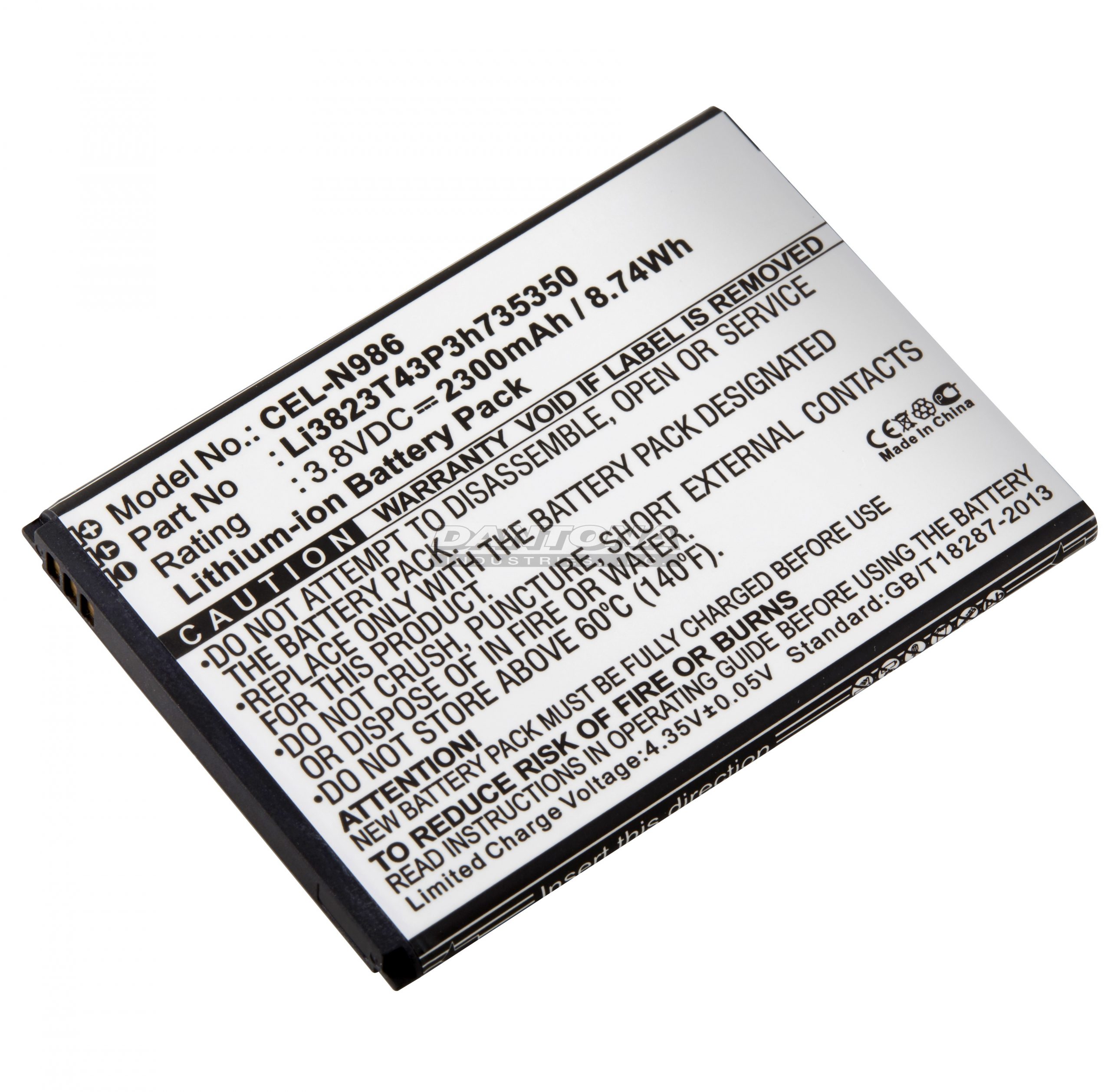 CEL-N986 - Dantona Batteries