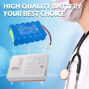 2000mAh Replacement Battery for Cardioline MR1200 EKG, MR1200L EKG, MR200S EKG