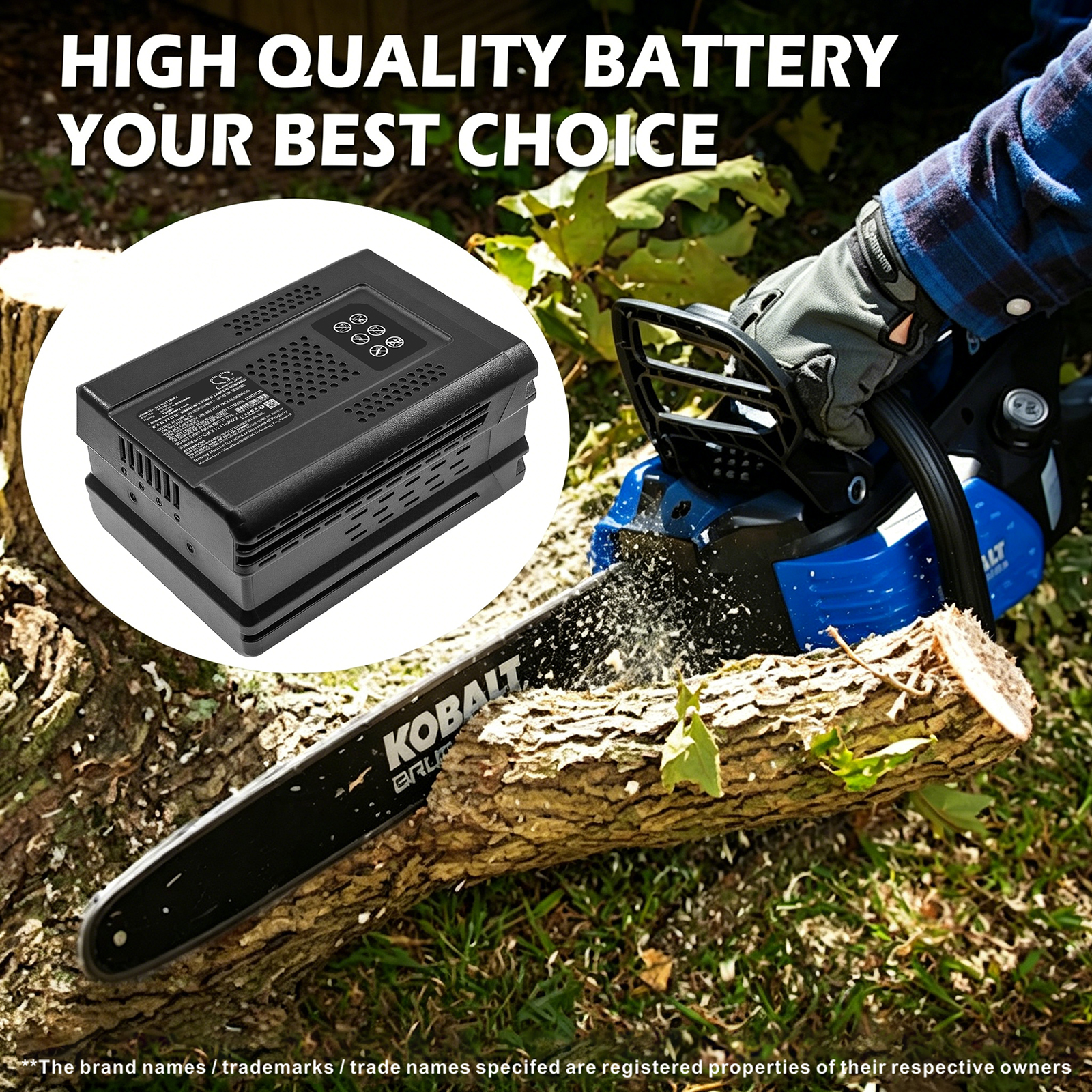 4000 mAh for Kobalt 80V-22-in Single Stage Electric Cordless Snow Blower,80v Chainsaw,80V Leaf Blower,80V Max 12-in Snow Shovel Brushless,80V Max 630-CFM 140-MPH Brushless Handheld Cordless Electric Leaf Blower,80v Max Brushless 16" String Trimmer,80V Max Brushless 21" Push Cordless Lawn Mower,80V Max Brushless Mower,80V Max Brushless String Trimmer,80V Max String Trimmer