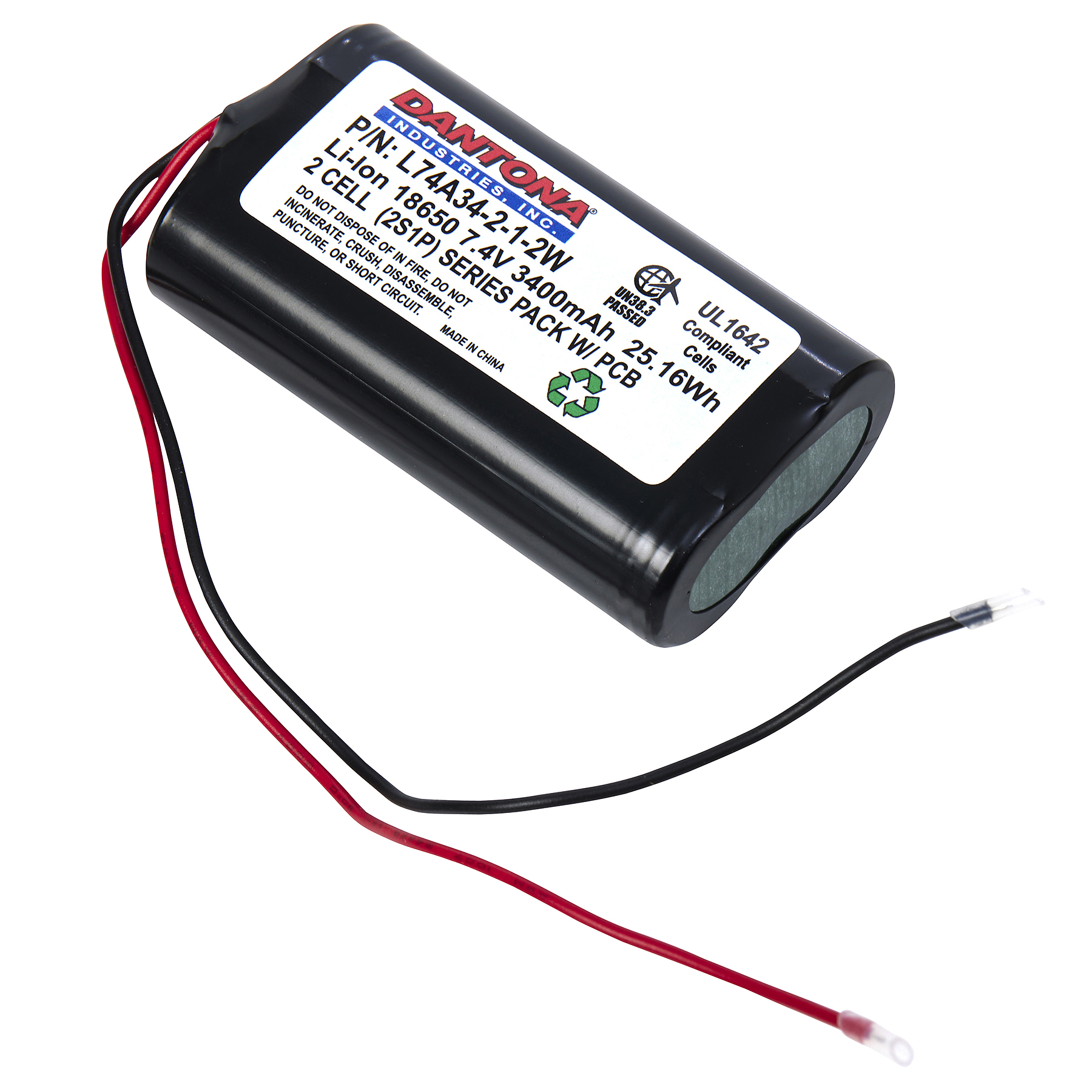 L74A34-2-1-2W - Dantona Batteries