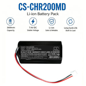 2600mAh Replacement Battery for CHARMCARE ACCURO Versatile Bedside Pulse Oximeter