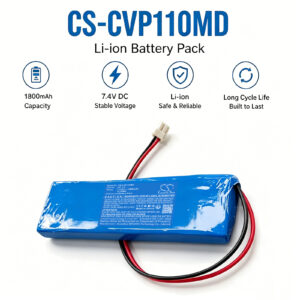 1800mAh Replacement Battery for Care Vision HP-110 Handheld Pulse Oximeter