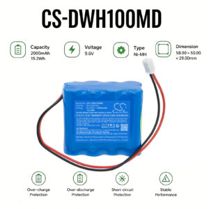 2000mAh Replacement Battery for DAIWHA MP-1000, AITECS-DF12, 8H-E200AA