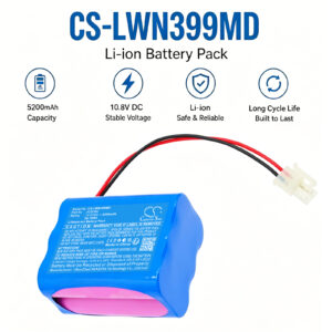 5200mAh Replacement Battery for Lowenstein Leoni Plus, H2B399