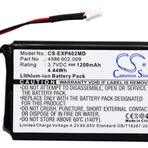 Replacement Battery for Eppendorf Repeater Stream Xstream, E3, E3x, Multipette E3, E3x, Lithium-ion 1200mAh