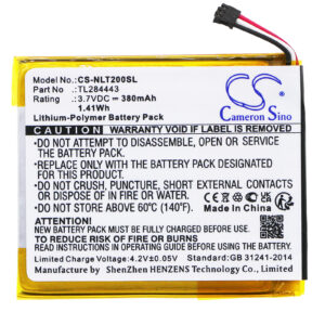 380 mAh for Nest GB-S10-284449-0100,TL284443