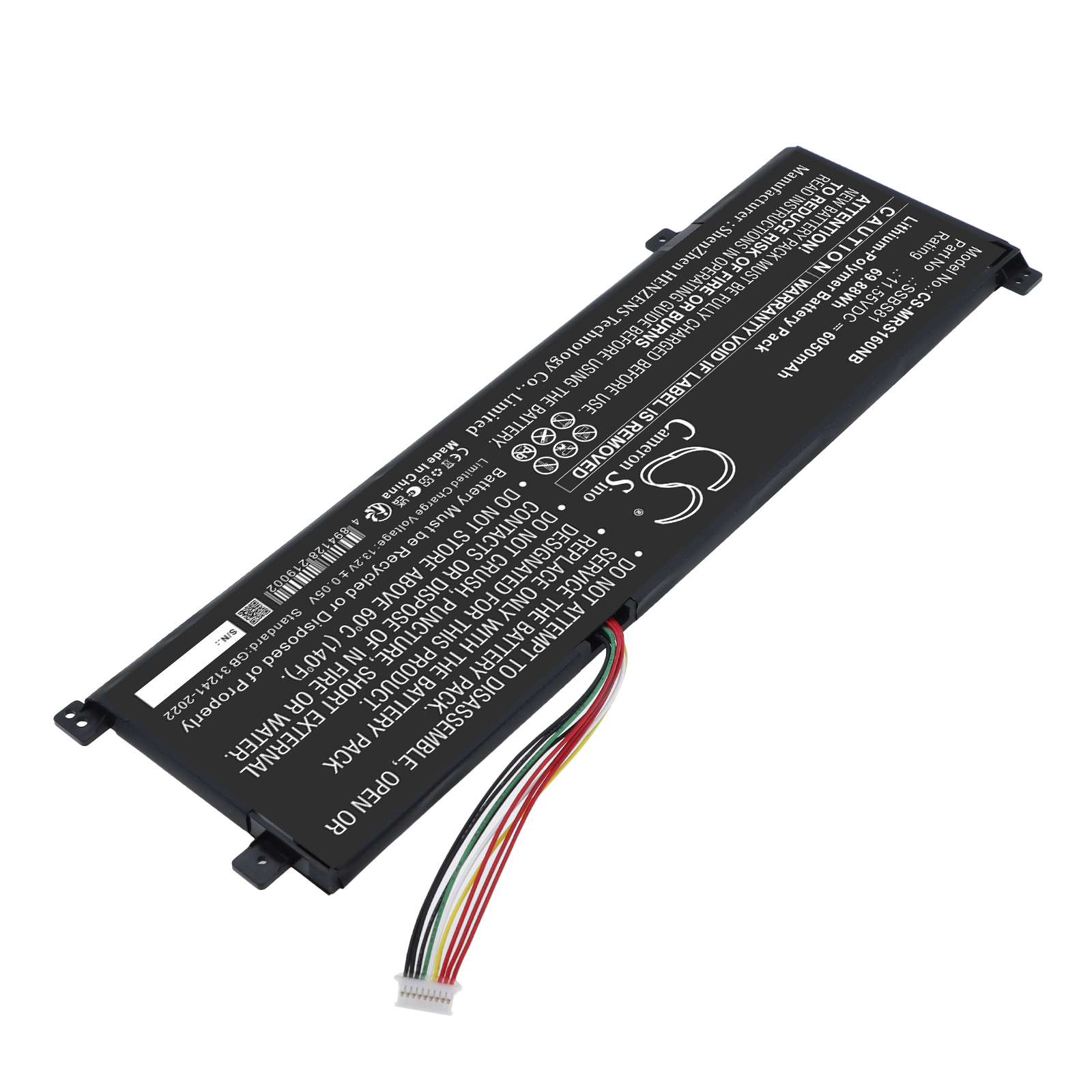 Replacement Battery for Mechrevo SSBS81, 16 Pro, Li-Polymer 6050mAh 11.55V
